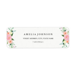 Wildblume Blumenfarben-Adressetikett