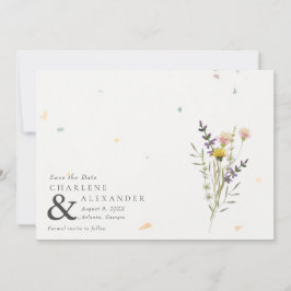 Wildblume Blumengarten Foto Hochzeit Save The Date