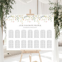 Wildblume Blumengarten Hochzeit 14 Tafelsitze