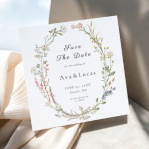 Wildblume Blumengarten Hochzeit Retten Sie die Ter