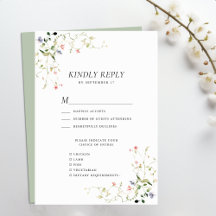 Wildblume Blumengarten Wasserfarbenen Hochzeit