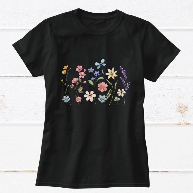Wildblume Blumenmutter Tag Botanischer T - Shirt (Von Creator hochgeladen)