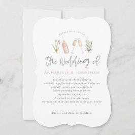 Wildblume Blumensekt Moderne Schrift Ankündigung