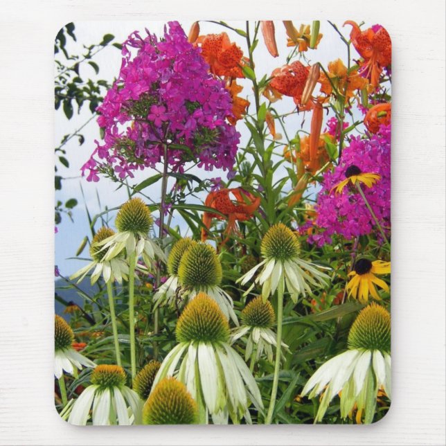 Wildblume-Blumenstrauß Mousepad (Vorne)