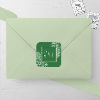 Wildblume-Blumenzargen Quadratischer Aufkleber