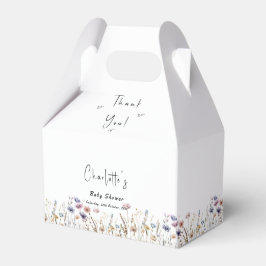 Wildblume Boho Babydusche Geschenkschachtel