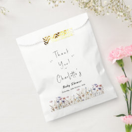 Wildblume Boho Babydusche Geschenktütchen