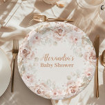 Wildblume Boho Babydusche Pappteller<br><div class="desc">Fügen Sie Ihrer Babydusche eine Touch Naturschönheit und böhmischen Charme mit den Wildblume Boho Baby Shower Paper Tellern hinzu. Diese Teller sind mit lebendigen Wildblumen und rustikalen Akzenten geschmückt und eignen sich hervorragend, um köstliche Leckereien zu servieren und gleichzeitig die Ästhetik Ihres Festes zu verbessern. Boho Chic Design: Mit einem...</div>