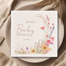 Wildblume Boho Babydusche
