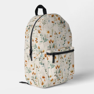 Wildblume boho bedruckter rucksack
