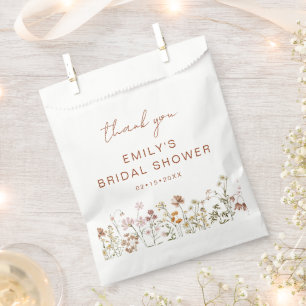 Wildblume Boho Brautparty Danke Garden Geschenktütchen