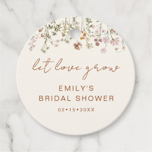 Wildblume Boho Brautparty Lassend Liebe Garten Geschenkanhänger