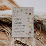 Wildblume Boho Einladung zur Hochzeit<br><div class="desc">Hochzeitseinladungen zeichnen sich durch boho-Stil,  Blumenkunst und natürliche Beige-Farben aus,  wobei verschiedene Schriftart-Stile,  oft in verschiedenen Größen,  kombiniert werden,  um einen einzigartigen,  eklektischen Look zu schaffen,  der die natürliche Ästhetik dieser Einladung ausmacht.</div>