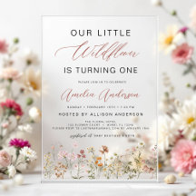 Wildblume Boho Erster Geburtstagsgarten