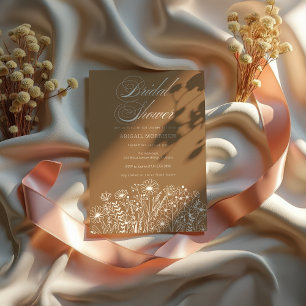 Wildblume Boho Fall Brautparty Einladung