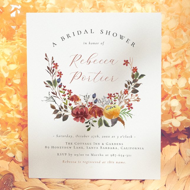 Wildblume Boho Floral Fall Brautparty (Von Creator hochgeladen)