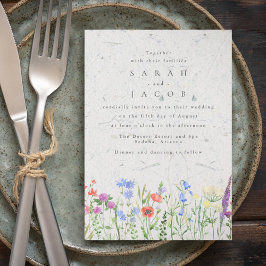 Wildblume Boho Garden Hochzeit Einladung