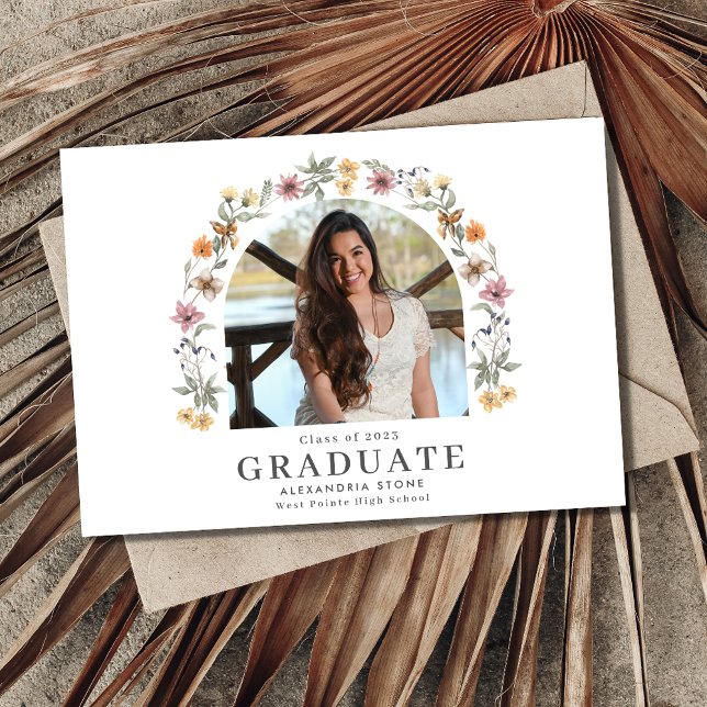 Wildblume Boho Girl High School Abschluss (Von Creator hochgeladen)