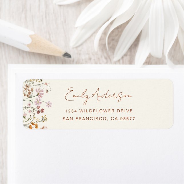 Wildblume Boho in Bloom Garden Rücksendeadresse (Insitu)