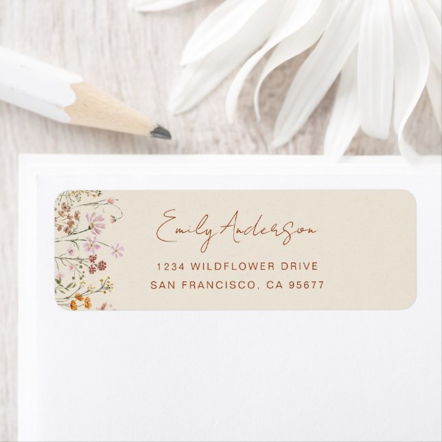 Wildblume Boho in Bloom Garden Rücksendeadresse (Insitu)