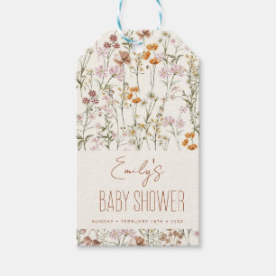 Wildblume Boho Kinderdusche Wasserfarbe im Blut Geschenkanhänger