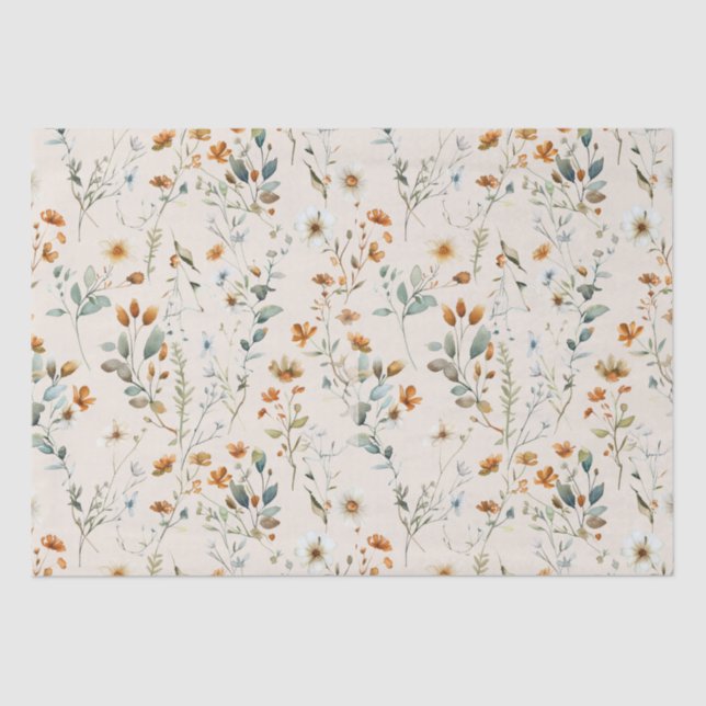 Wildblume boho seidenpapier (Vorderseite)