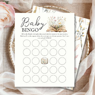 Wildblume   Book Theme Baby Bingo Game Sheets