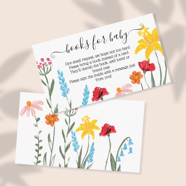 Wildblume Books for Baby Watercolor Floral Begleitkarte (Von Creator hochgeladen)
