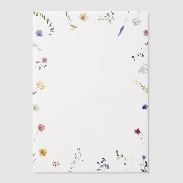 Wildblume Border Wedding (Vorderseite)