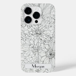 Wildblume Botanischer Blumenkohl Personalisiert Case-Mate iPhone 14 Pro Hülle