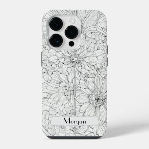 Wildblume Botanischer Blumenkohl Personalisiert iPhone 14 Pro Hülle