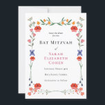 Wildblume Botanischer Garten Bat Mitzvah Einladung<br><div class="desc">Die schöne Bat Mitzvah Einladung mit bunten boho Wildblumen. Personalisieren Sie Ihre Daten oder klicken Sie auf "Weitere Anpassungen vornehmen",  um Schriftart Stile,  Größe und Farben zu bearbeiten.</div>