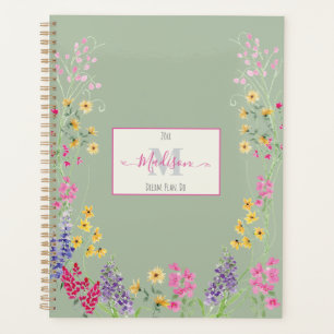 Wildblume Botanischer Kranz Planer