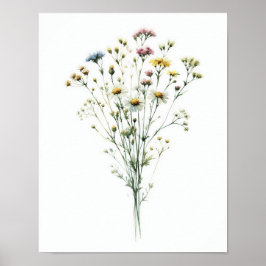 Wildblume Bouquet 2 Poster