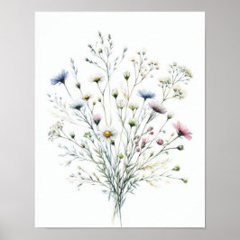 Wildblume Bouquet 4 Poster