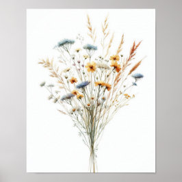Wildblume Bouquet 5 Poster