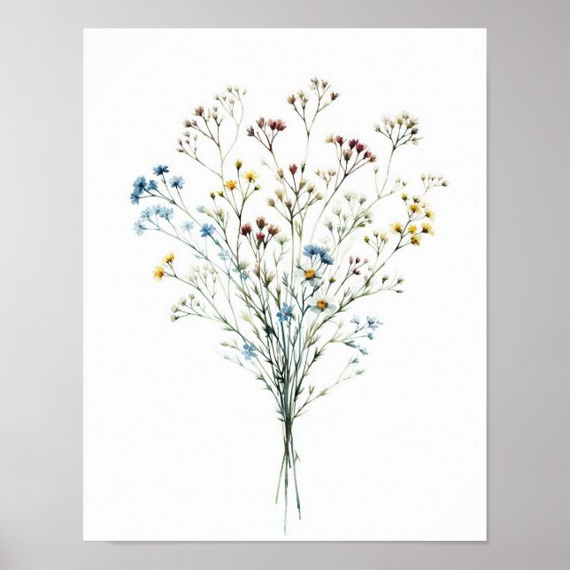 Wildblume Bouquet 7 Poster (Vorne)