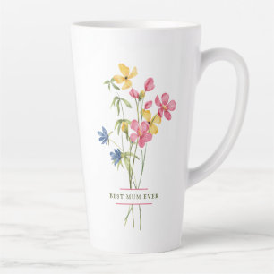 Wildblume Bouquet Best Mum Ever Milchtasse