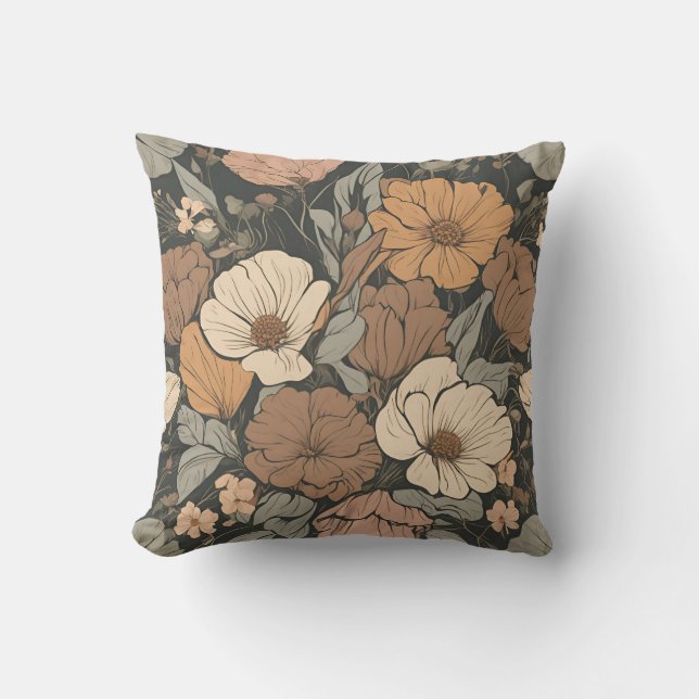 Wildblume Bouquet Cotattcore D12 Kissen (Vorderseite)
