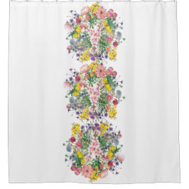 Wildblume Bouquet Duschvorhang