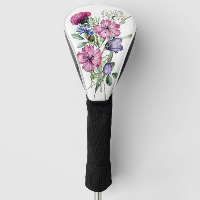 Wildblume Bouquet Golf Headcover (Vorderseite)