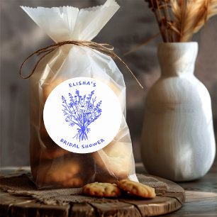 Wildblume Bouquet Rustic Whimsical Brautparty Runder Aufkleber