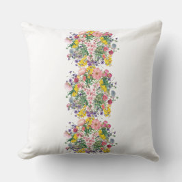 Wildblume Bouquet Throw Kissen