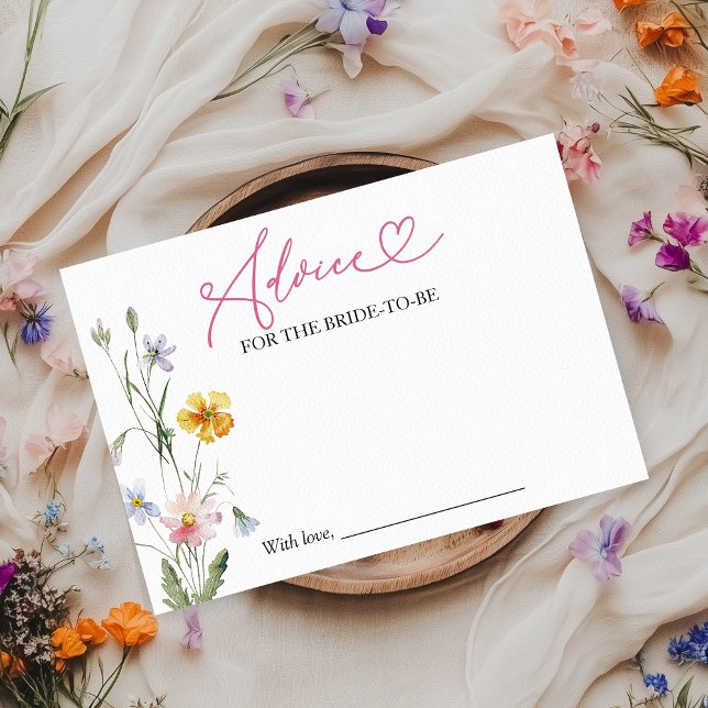 Wildblume Brautparty Beratung für die Bride Card Einladung (Von Creator hochgeladen)