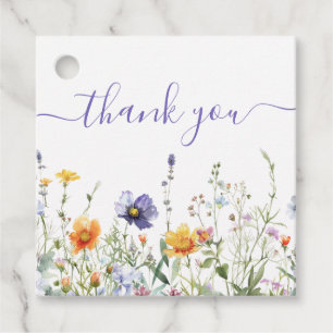 Wildblume Brautparty Geschenkanhänger