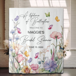 Wildblume Brautparty Hintergrund Wandteppich