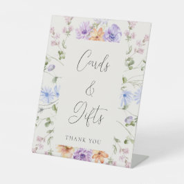 Wildblume Brautparty Karten und Geschenke Untersch Sockelschild