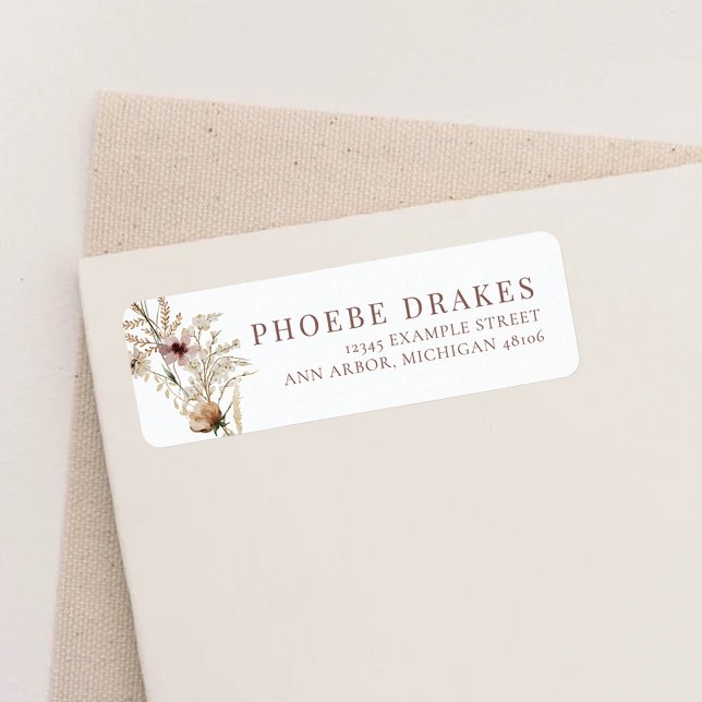 Wildblume Brautparty Rücksendeadresse (Von Creator hochgeladen)