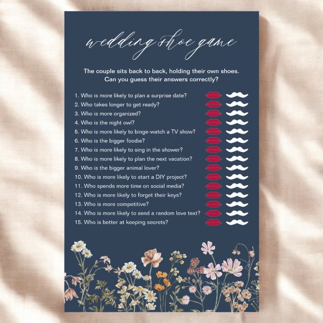 Wildblume Brautparty Shoe Game Wedding (Von Creator hochgeladen)