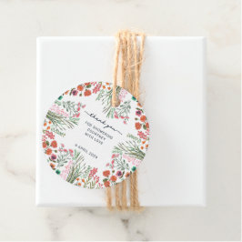 Wildblume Brautparty Vielen Dank Geschenkanhänger